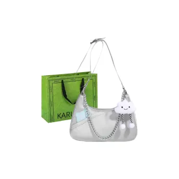 KARUISHA Pu Shoulder Bag Women's Black Silver Blue Beige