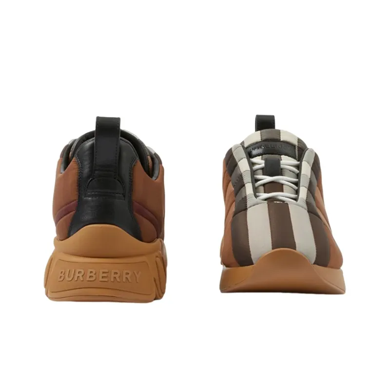 Burberry Low Top Sports Casual Shoes Men's Dark Brown-3