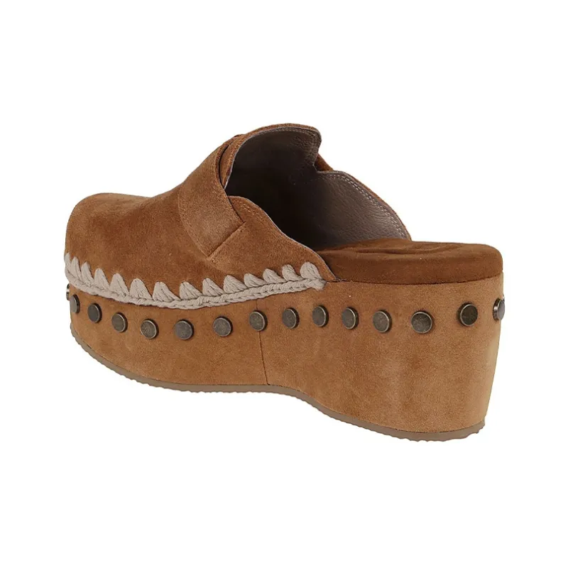 Mou 67mm Leather Mules-3