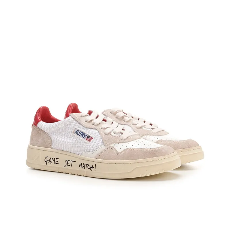 AUTRY Stylish Skateboarding Shoes Women's White Gray Red-2