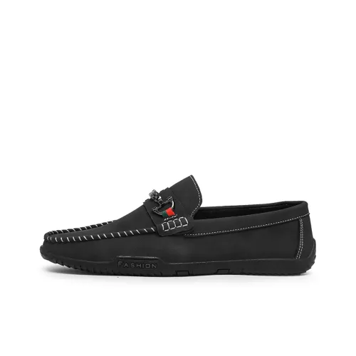 Wooden houses Gommino Loafers Men