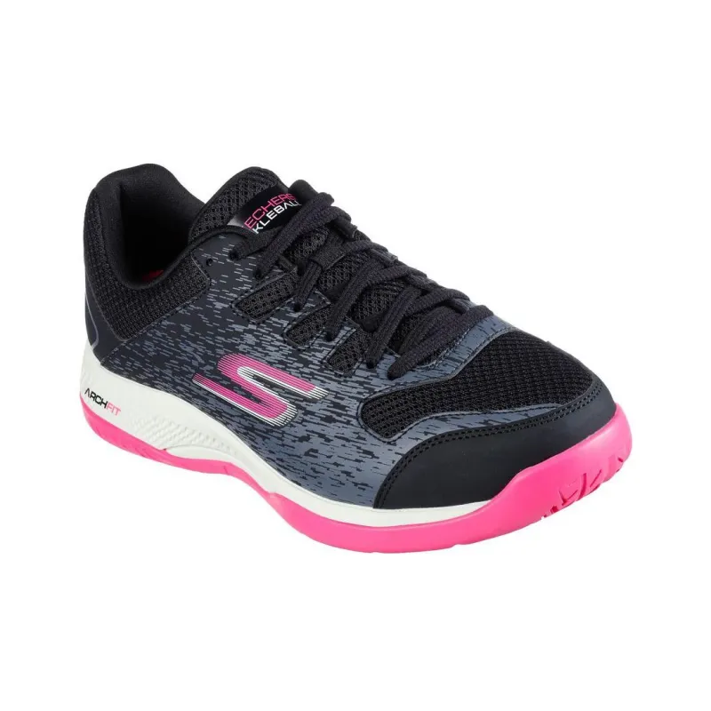 Skechers Viper Court-Pickleball Wear-resistant Non-slip And Breathable Low-Top Running Shoes Women's Black-2