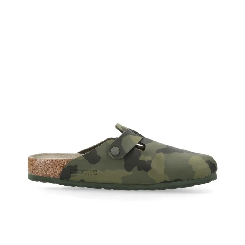 Birkenstock Boston Birko Flor Desert Soil Camo Green-1
