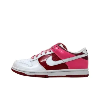 Nike Dunk Low White Varsity Red Team Red Women's