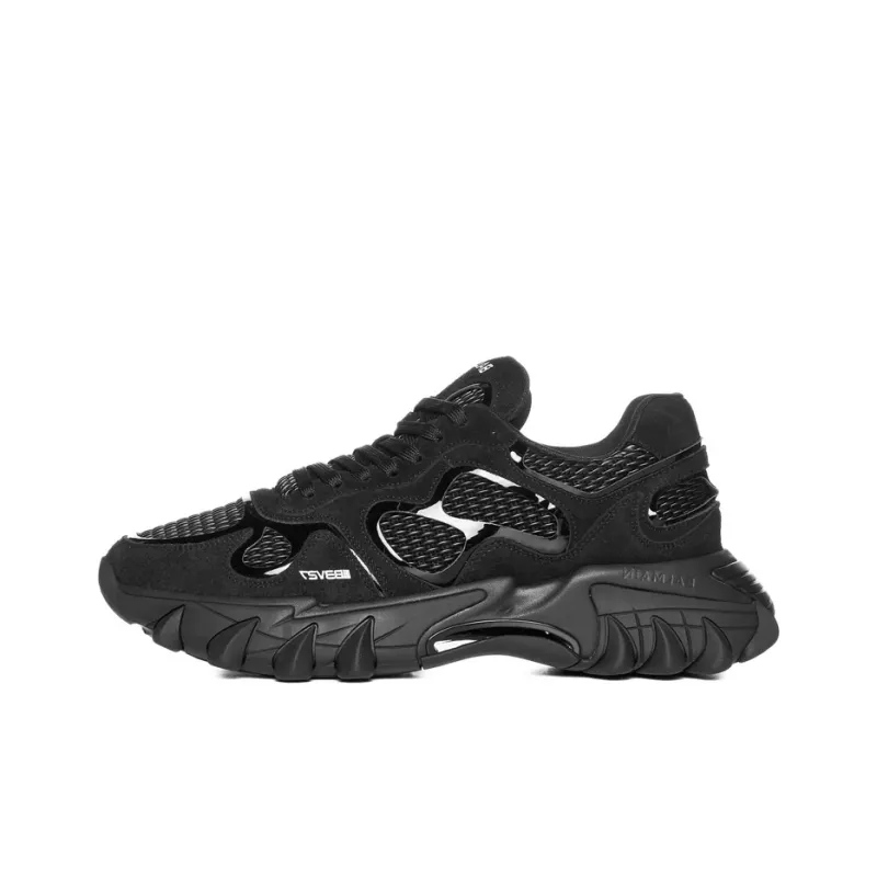 BALMAIN Slip Resistant Low Top Casual Shoes Men's Black-0