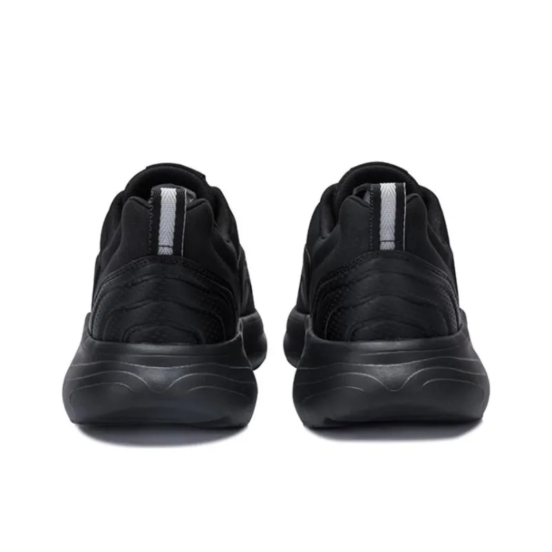 Anta Cushioning Wear Resistant Low Top Casual Shoes Men's Black-3