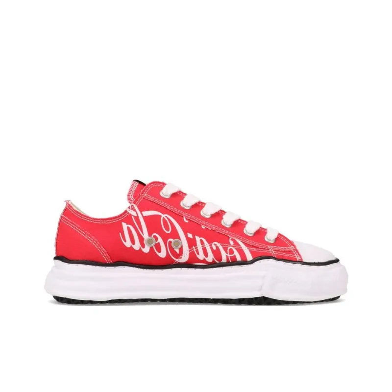 Coca Cola/ X Atmos x MIHARA YASUHIRO Low Top Stylish Skateboarding Shoes Unisex Red-1