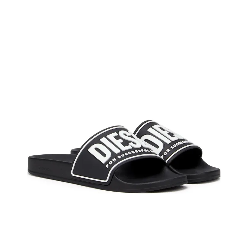 DIESEL Sa Mayemi Cc Logo Embossed Pool Slides-1