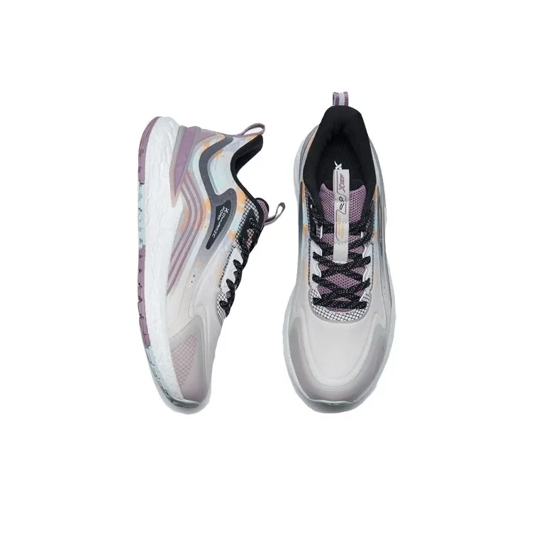 XTEP Cushioning Rebound Low-Top Running Shoes Women's Gray Black-3