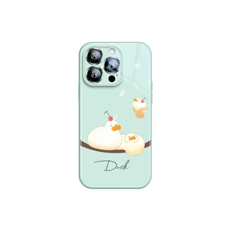Sen Dog Glass Material Creative Individual Trendy Brand Phone Cases Suitable For Apple 15Promax/Pro/Plus/14/13/12-12