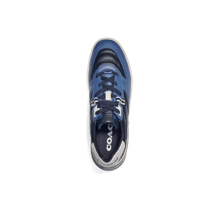 COACH Low Top Stylish Skateboarding Shoes Men's Midnight Blue-3