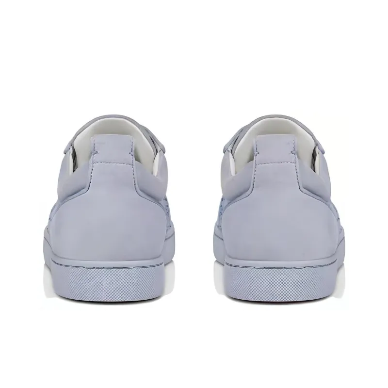 CL LUBOTING Slip Resistant Low Top Skateboard Shoes Men's Blue-3