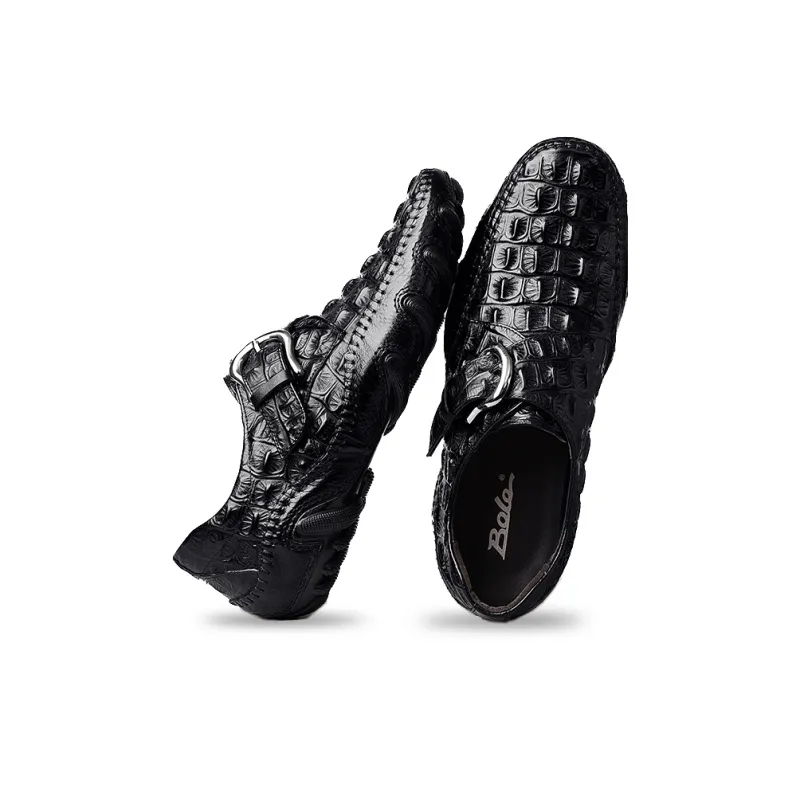 BOLE Gommino Loafers Men Black/Red-5