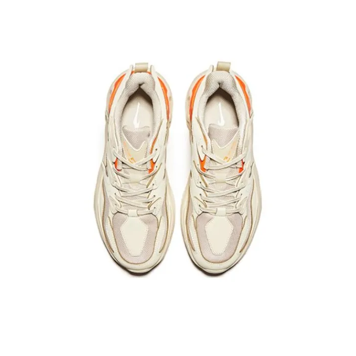 HENANBOWUYUAN x Erke Anti Slip And Wear Resistant Lightweight Low Top Running Shoes Men's Brown Orange-3