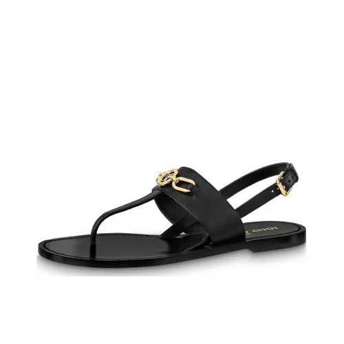 LOUIS VUITTON Beach Sandals Women's Black