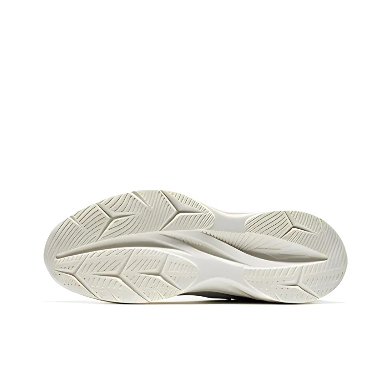 Erke Cushioning Anti Slip And Wear Resistant Low Top Running Shoes Men's White Black-4