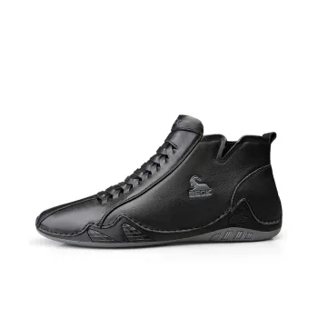 BECK Men's Casual Shoes Men High Top White/Black