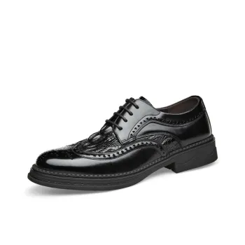 Romon Dress Shoes Men Low Top Black/Brown