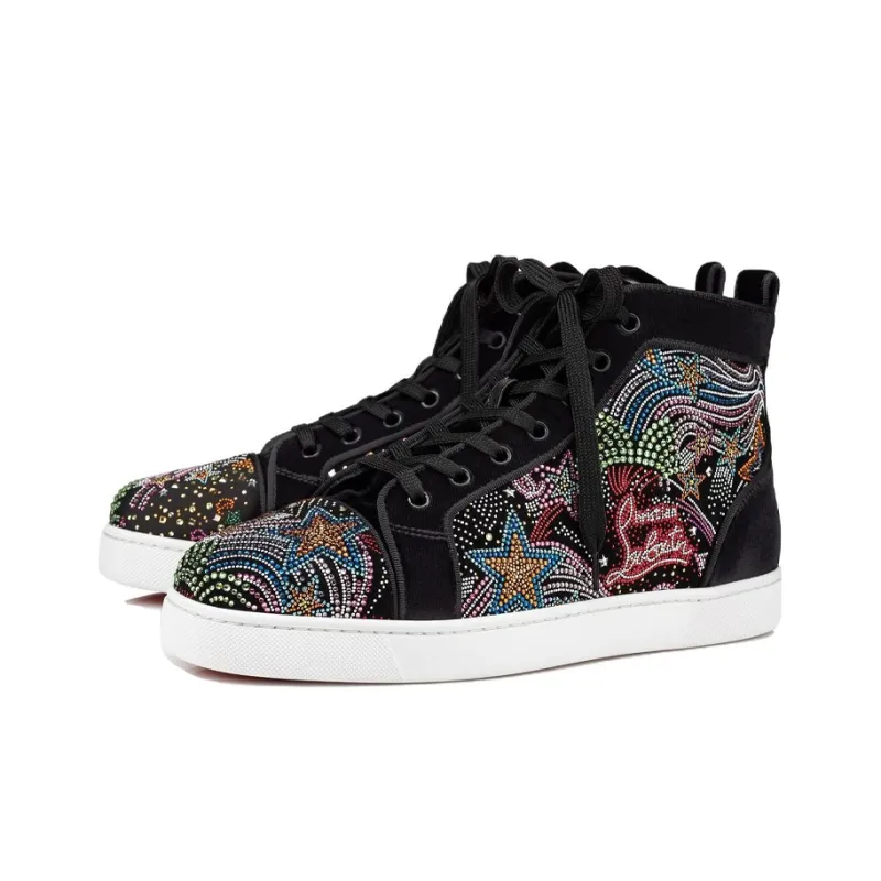 CL LUBOTING Hot Chick Starlight Stylish Skateboarding Shoes Men's Multicolor-1