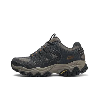 Skechers Breathable And Lightweight Low Top Hiking Shoes Men's Black Green