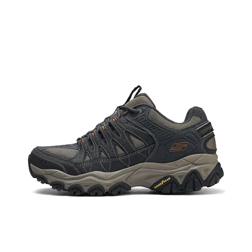 Skechers Hiking / Trekking Shoes Men Low-Top Black/Green