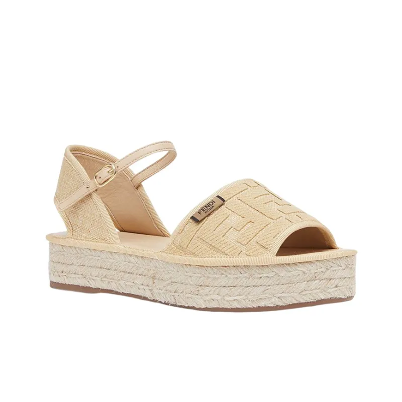 FENDI Strap Sandals Women's Beige-1