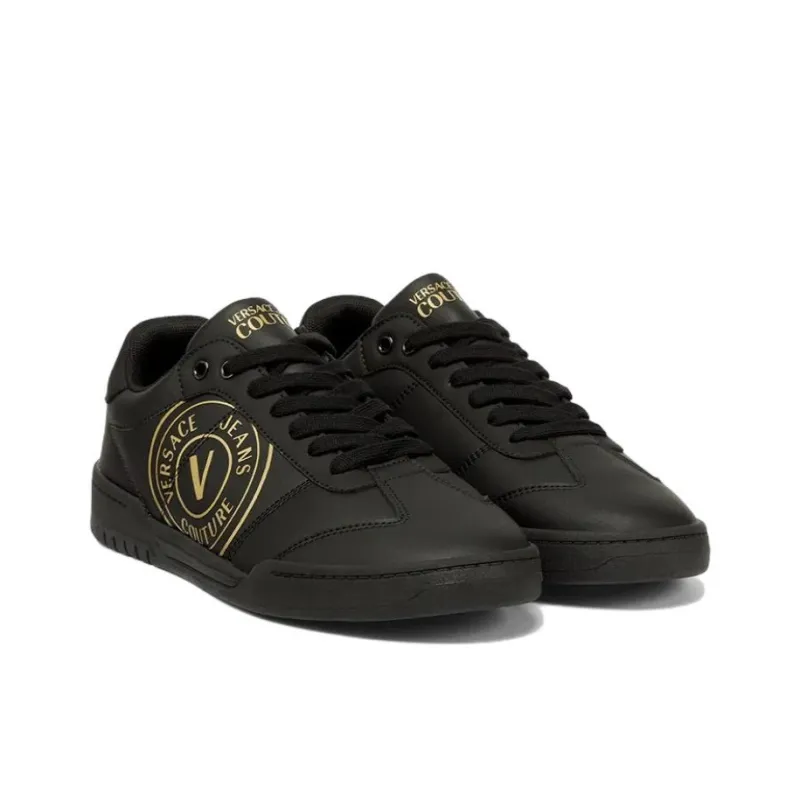 VERSACE JEANS Couture Logo-print Leather Sneakers-2