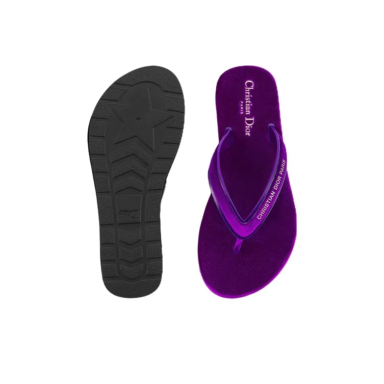 DIOR Diorsea Stylish Sandals Women's Purple-4