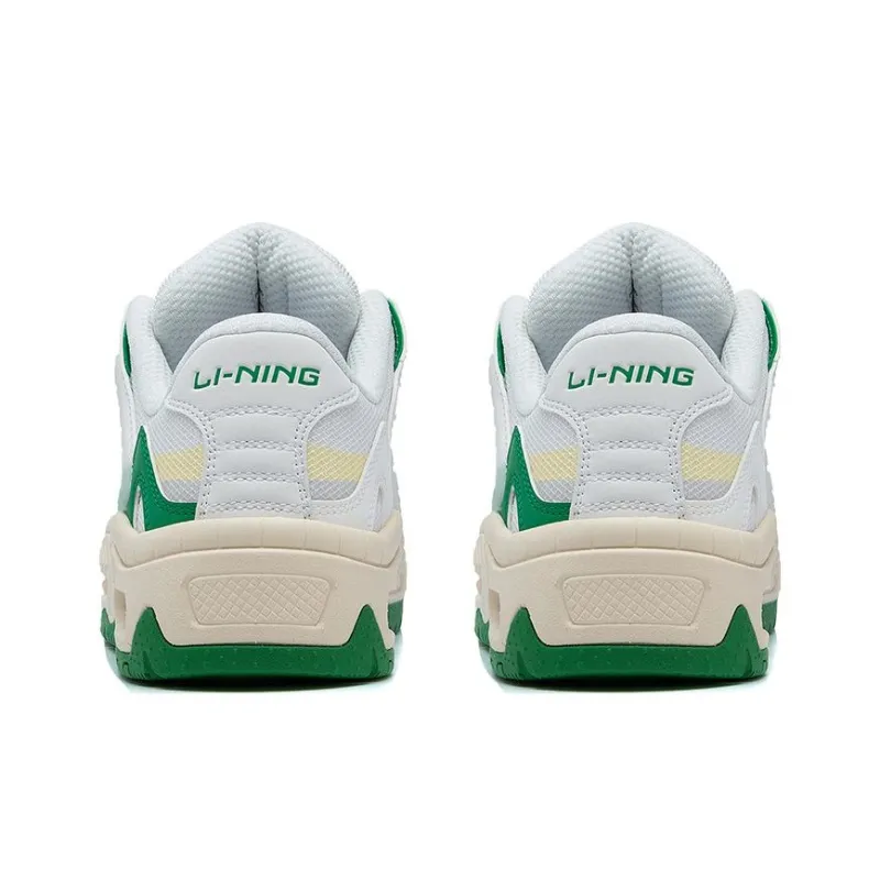 LiNing CF Tracing Honor 2.0 Durable Breathable Low Top Sports Casual Shoes Women's White Green-3