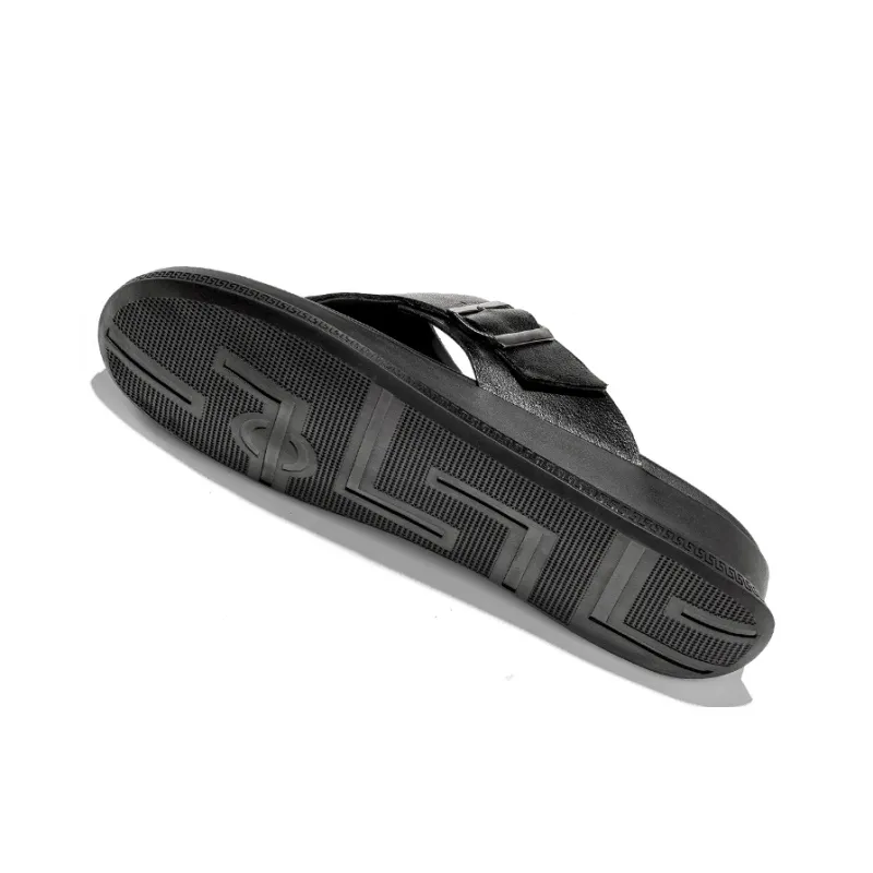 LEAVELAND Stylish Sandals Men's Black-4