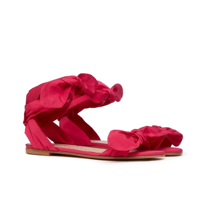 RED VALENTINO REDValentino Bow Detail Lace Up Sandals Women's-2