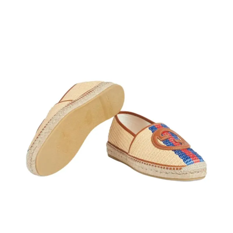 GUCCI Interlocking Casual Shoes Men's Beige-2