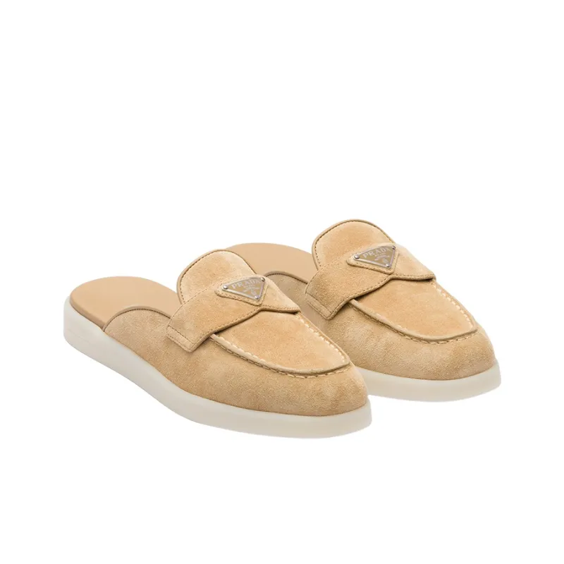 PRADA Suede Leather Mules-2