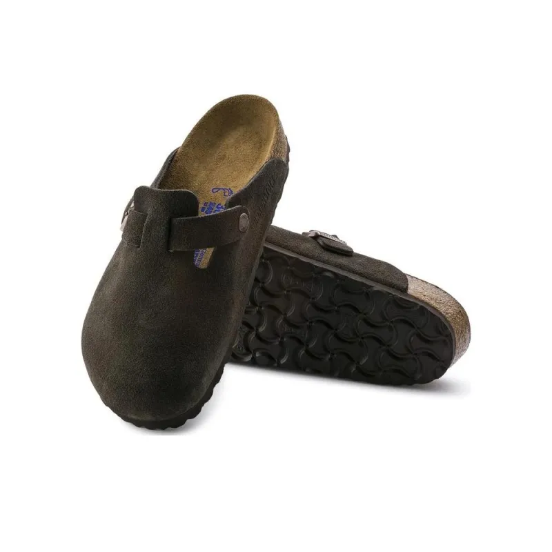 Birkenstock Boston Soft Footbed Suede 'Mocha'-2