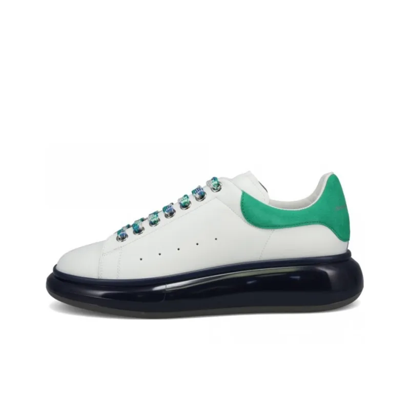 Alexander McQueen Oversized Sneaker Stylish Skateboarding Shoes Men's White Green-0