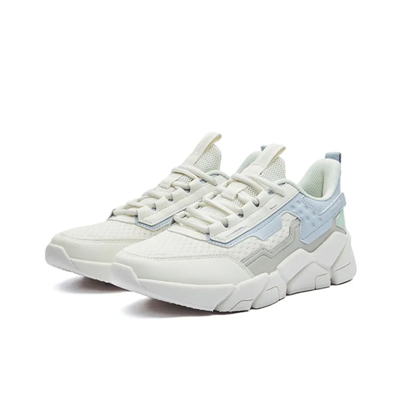 Erke Anti-Slip Wear-Resistant Low-Top Sports Casual Shoes Women's Mother-of-Pearl Color-2