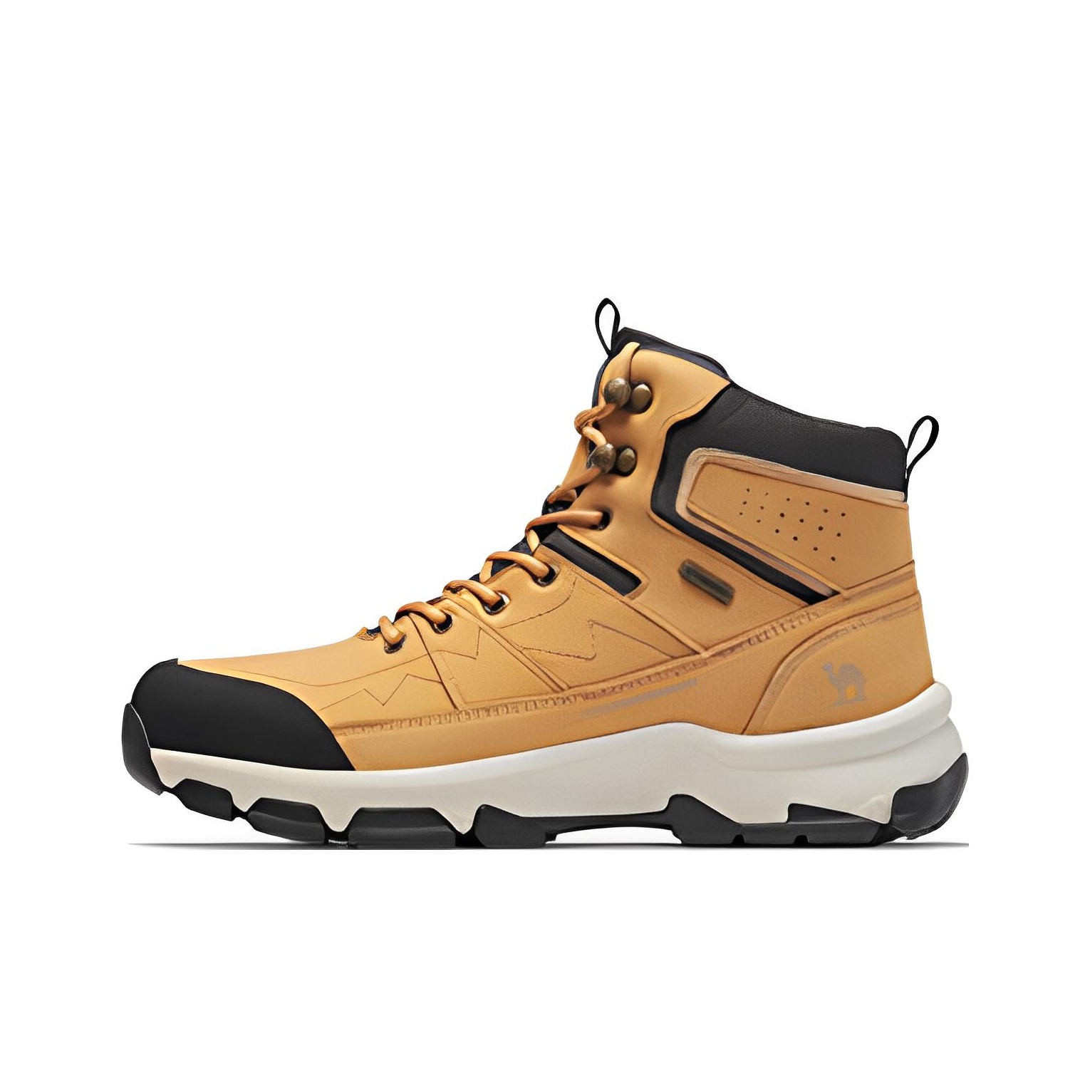 CAMEL Hiking Trekking Shoes Men High Top Brown Yellow POIZON