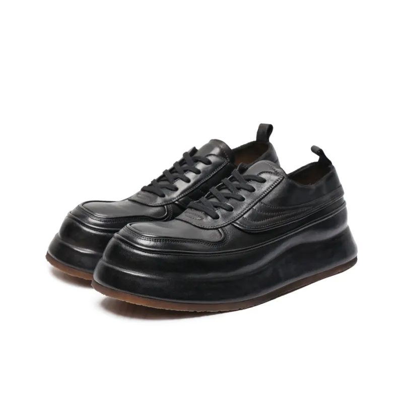 Viplander Low Top Skateboard Shoes 5cm Men's Black-1