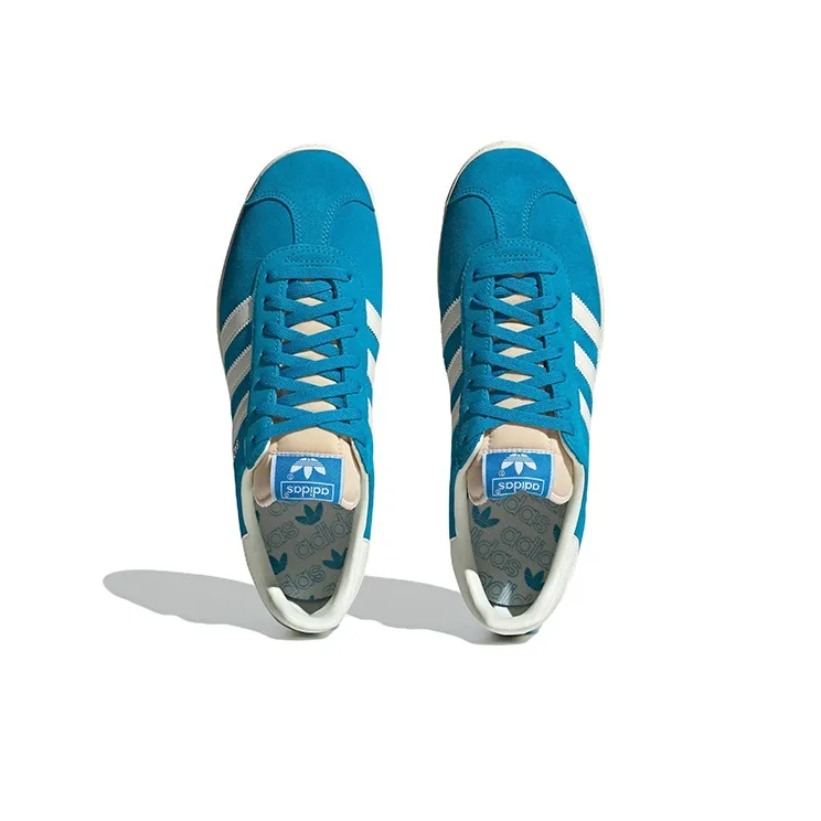 Adidas Gazelle Bold Aqua Off White Cream White-4