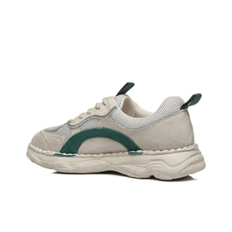 TARRAMARRA Chunky Sneakers Women's Low Top Gray Green/Gray Yellow/Gray Red-3