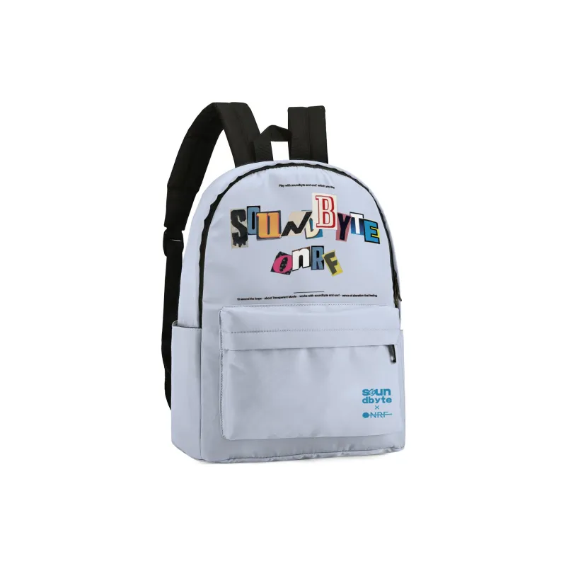 ONRF Polyester Backpack Medium Size Unisex White-7