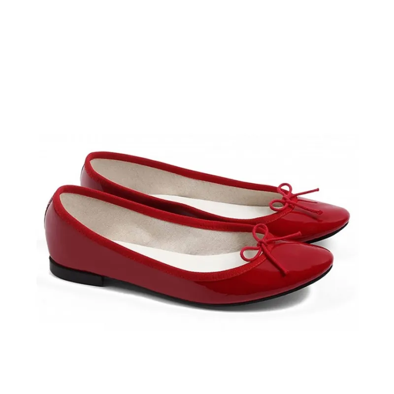 Repetto Cendrillon Ballet Flat Shoes Women's Red-2
