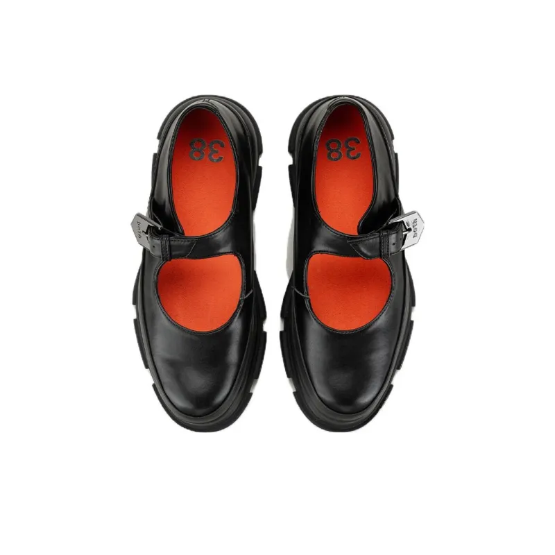 Both Casual Single Shoes 5cm Women's Black-3