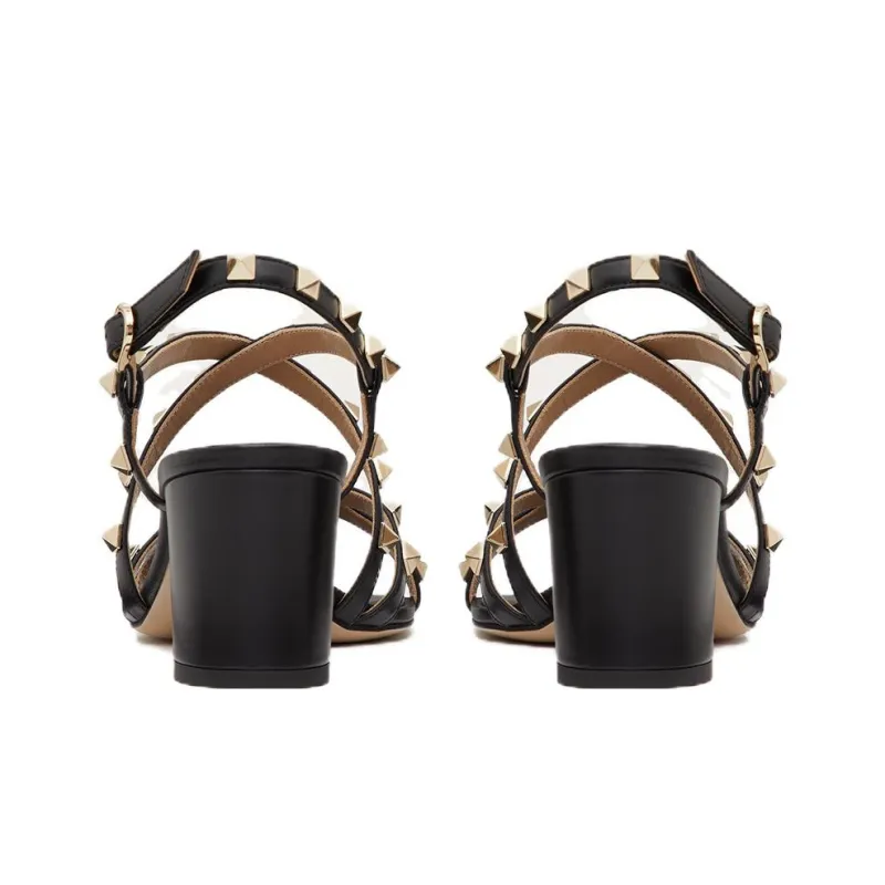 Valentino Garavani Rockstud 60mm Leather Sandals-4