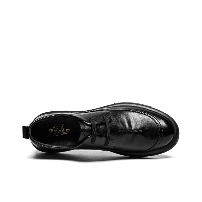CHINT Dress Shoes Men Low Top Black-3