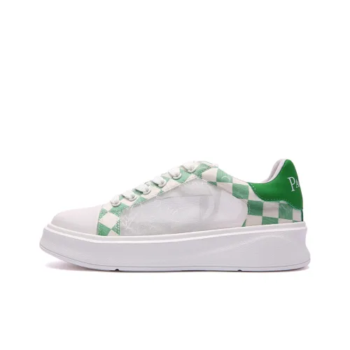 PACO GIL Skateboard Shoes Women's Low-Top White/Green