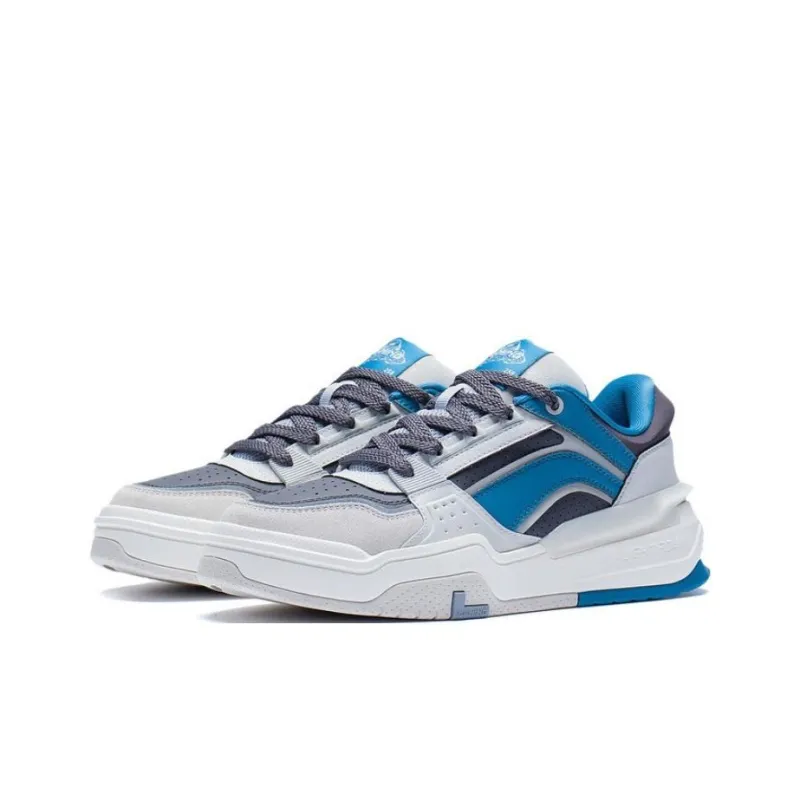 LiNing Samchen Canchun Low Top Skateboard Shoes Men's Blue Gray-2