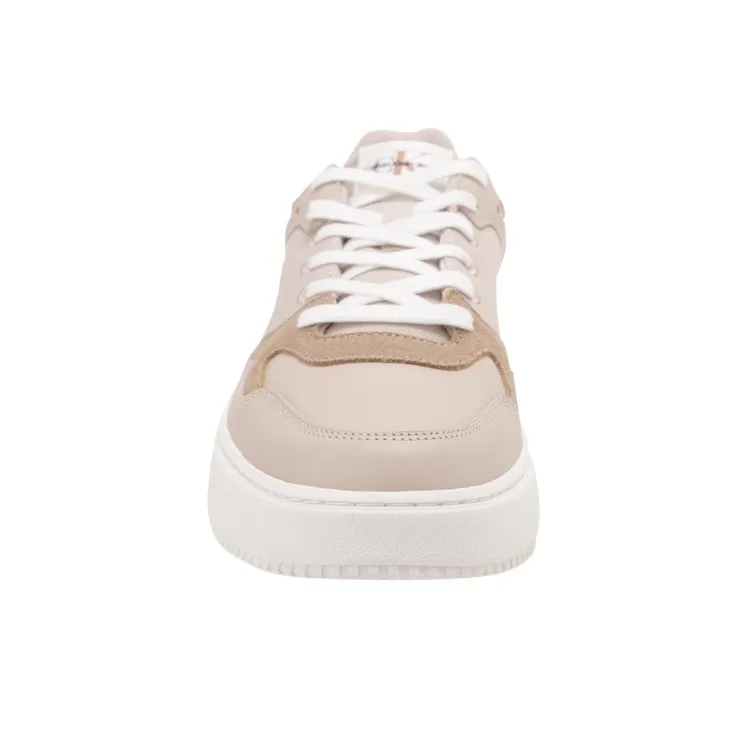 CKJ CALVIN KLEIN JEANS Low Top Skateboard Shoes Men's Eggshell Yellow-3