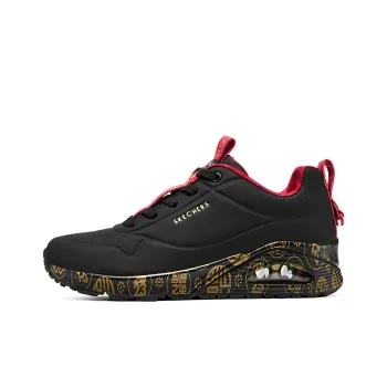 Skechers 2023 Year Of The Rabbit Uno Celebrat Airy Athletic Sneakers 'Black Red Gold' Women's