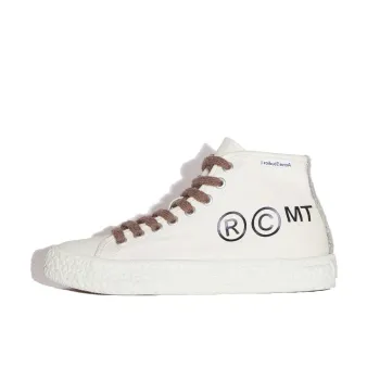 Acne Studios Anti Slip Wear Resistant High Top Canvas Shoes Women's Gray White